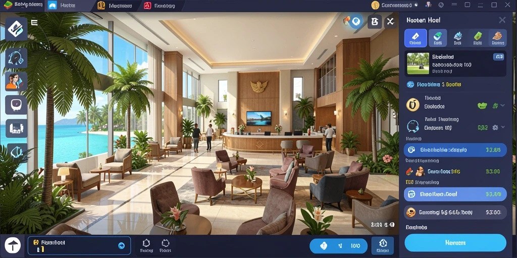 Tampilan utama permainan dengan grafis yang menawan.